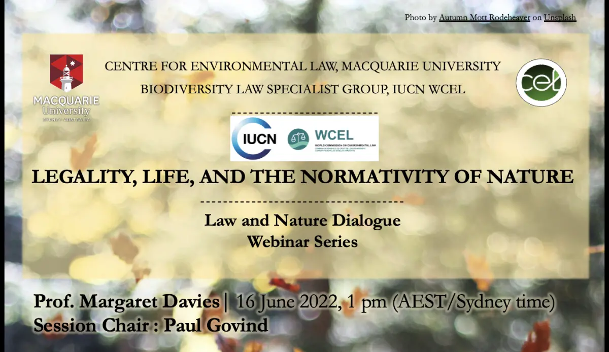 Legality, Life and the Normativity of Nature