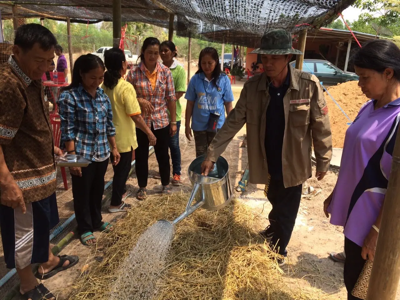 Preparing community nursery in Ban Dong, Ban Kang Sub-District, near Ta Phraya National Park
