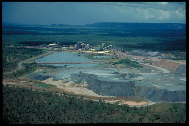 Uranium mine located in an 'enclave' within Kakadu National Park World Heritage Site, Australia