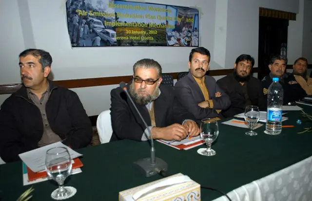 DG EPA Balochistan during the workshop