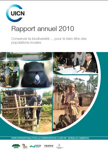 Couv. Rapport annuel 2010 UICN Cameroun