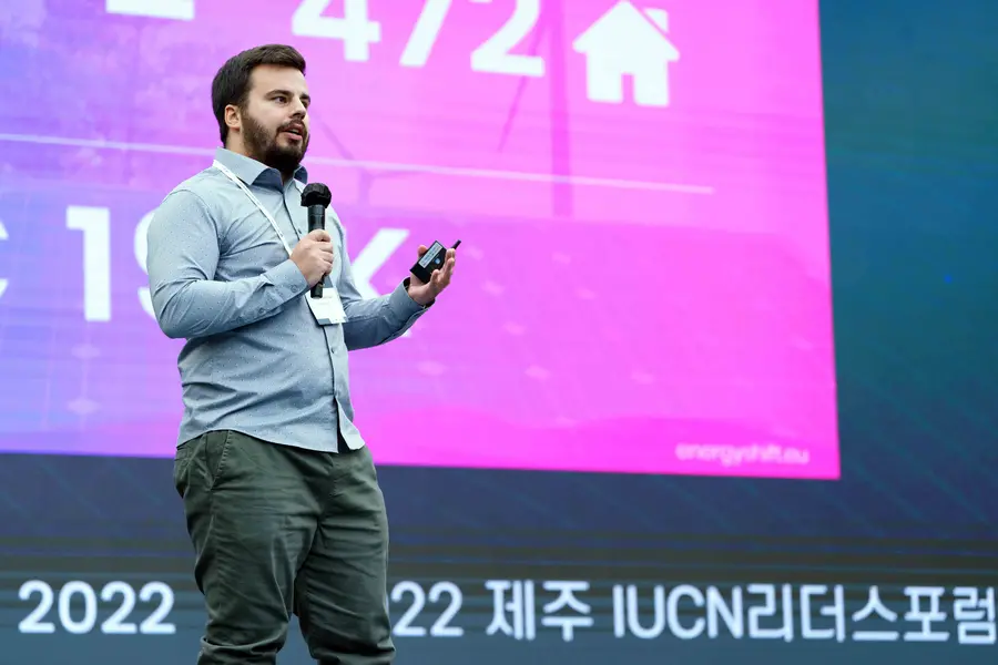 Filip KoprÄina, Founder and CEO Energy Shift at the IUCN Leaders Forum Jeju 2022